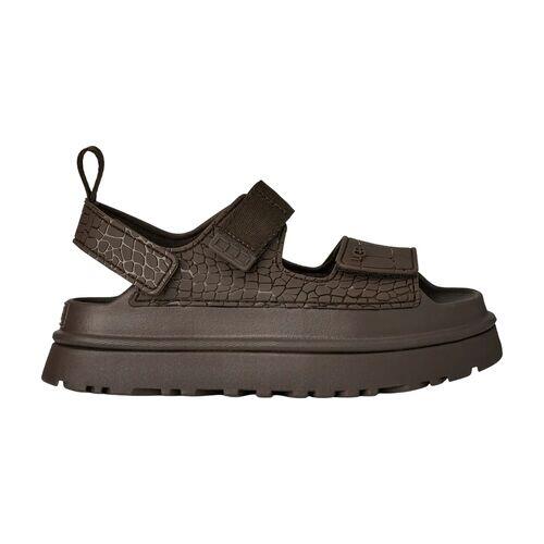 Sandales Plates Femme Ugg W Goldenglow Embossed Marron 5/5