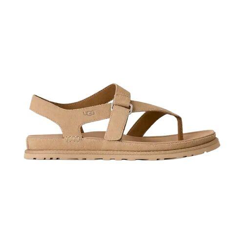 Sandalias Planas Mujer Ugg W Goldengaze Toe Post Marrón 5/5