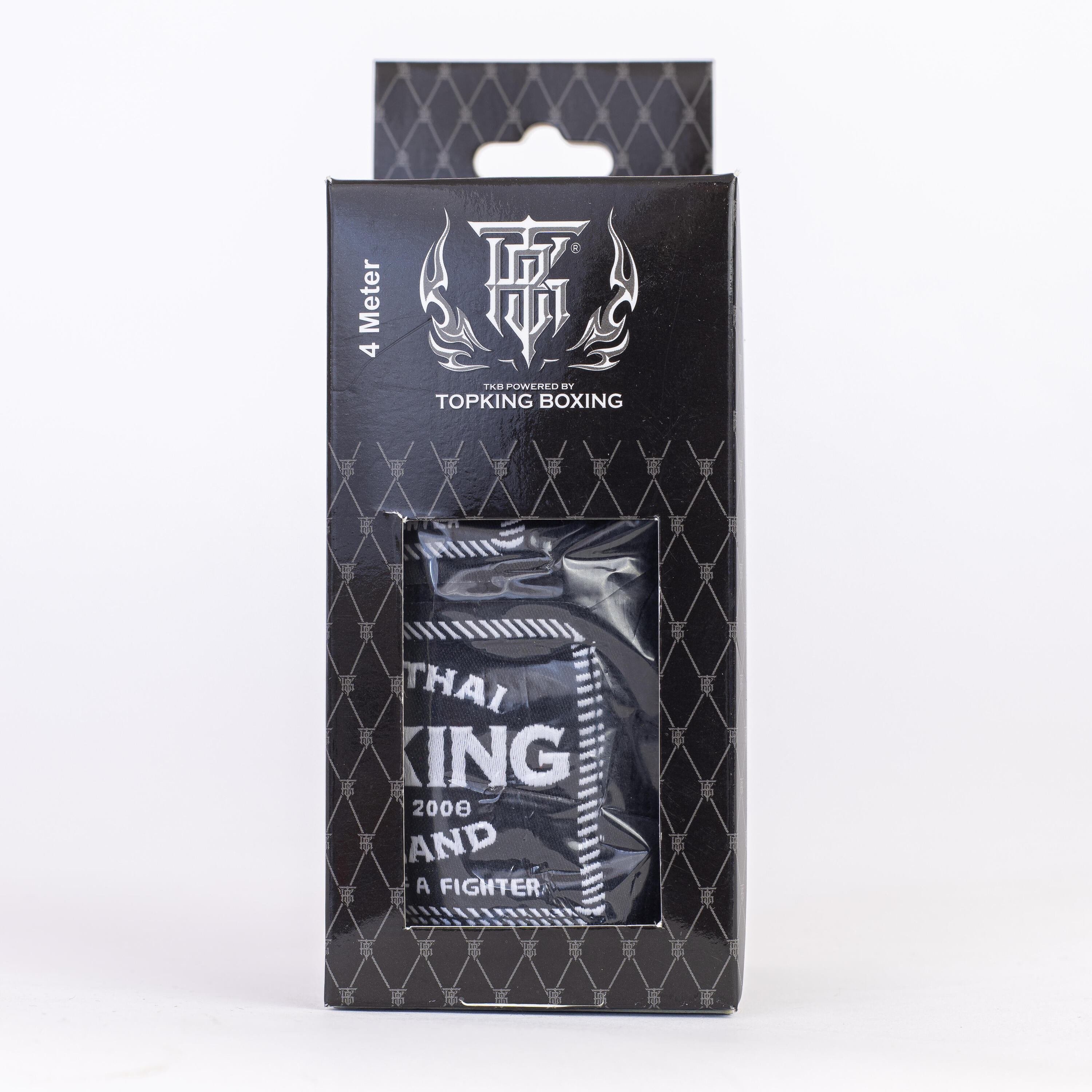 TOPKING ELASTISCH KATOEN BANDAGES ZWART 4 METER 2/4