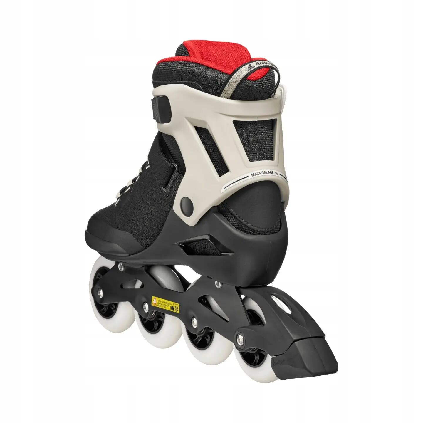 ROLLERBLADE Fitness-Skate Macroblade 84 Schwarz Beige Rot 5/7