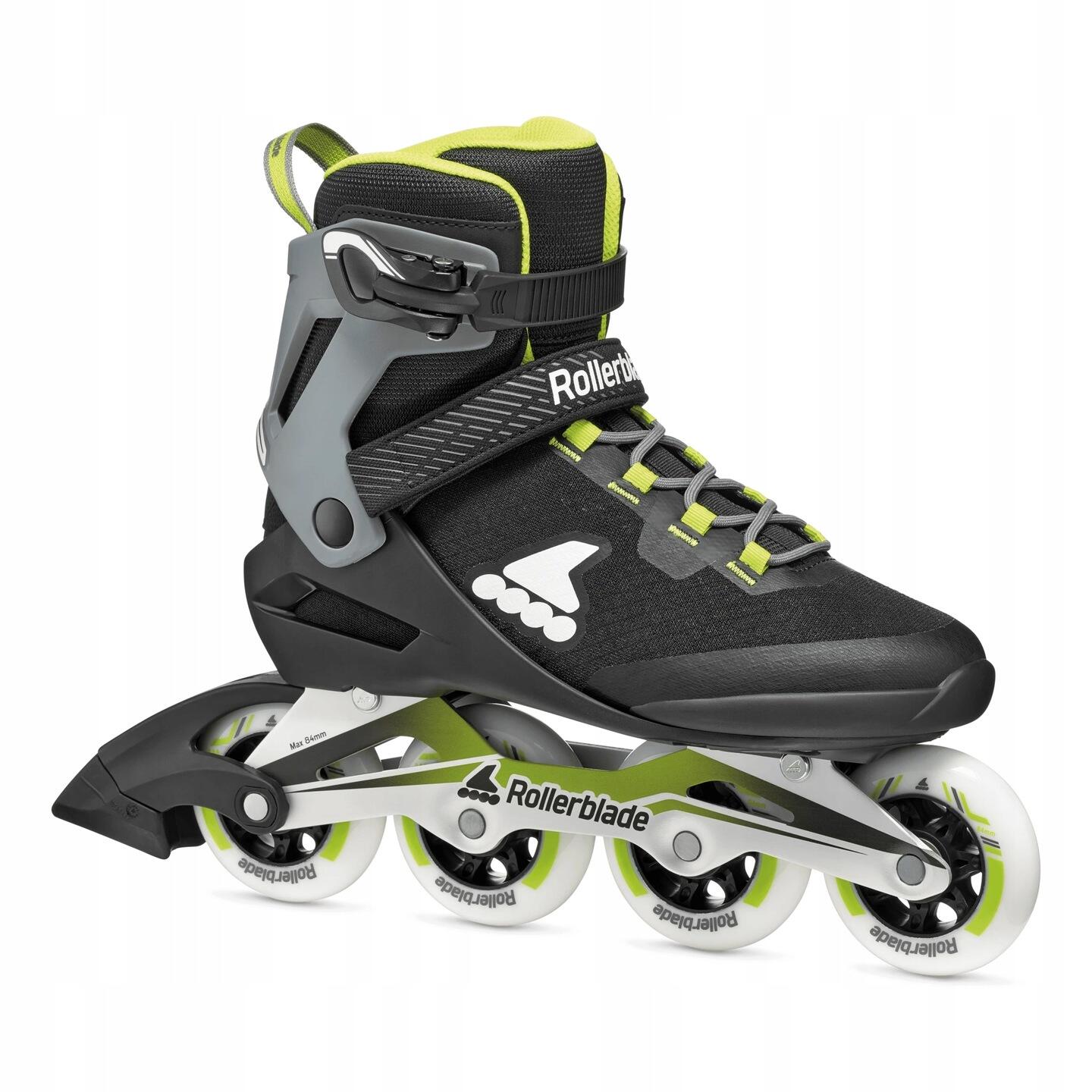 Męskie łyżworolki Rollerblade Macroblade 84 Black / Neon Green