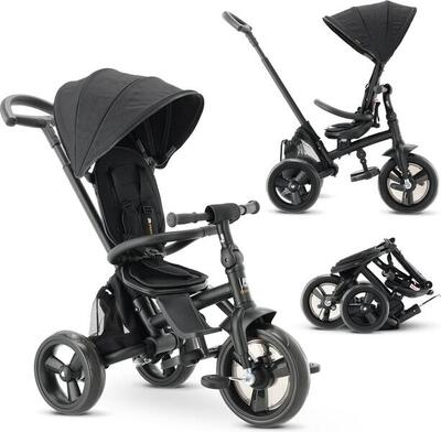 Deryan explorer driewieler - inklapbaar en 360º draaibaar - cream