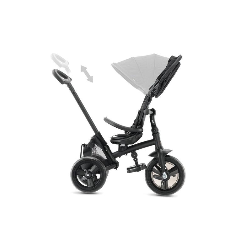 Tricicletă Explorer - Pliabilă cu coș - Rotire 360º - Negru