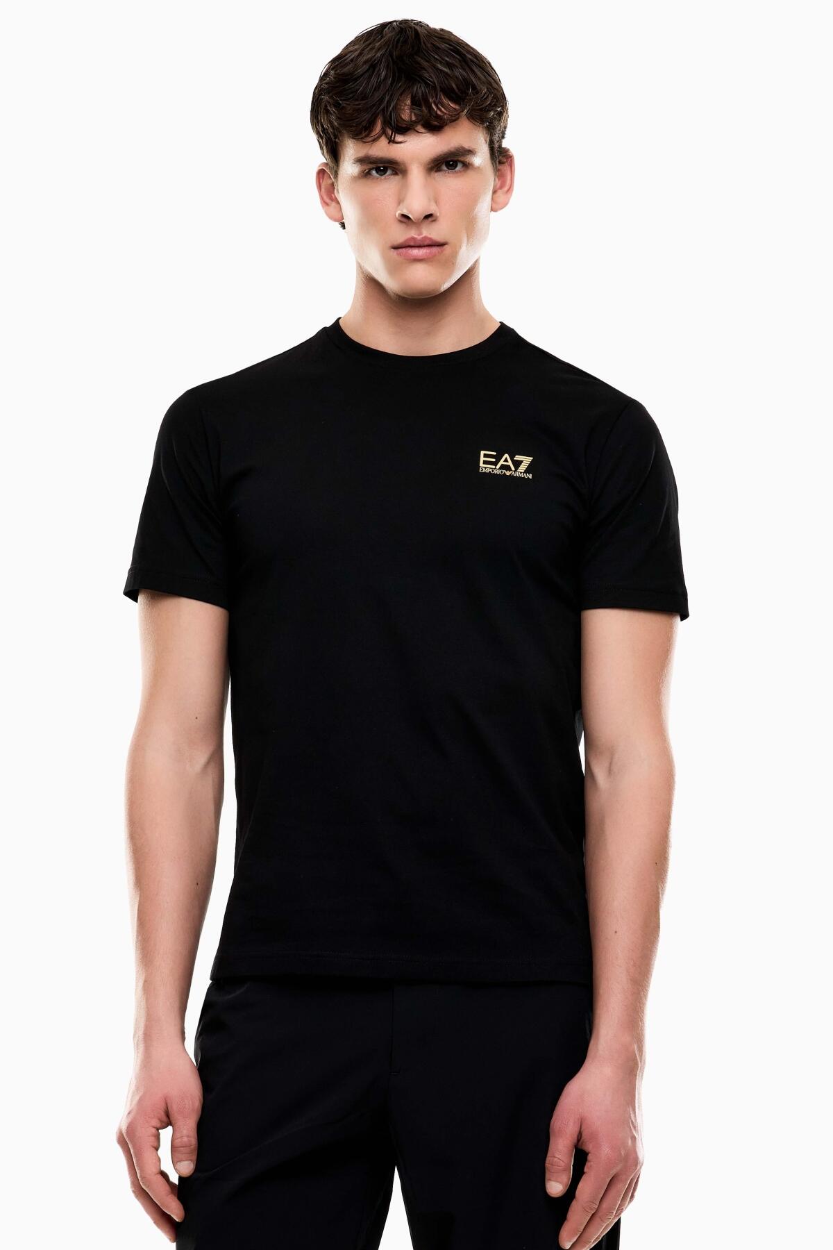 Crop top T-shirt  HEREN ZWART 5/5