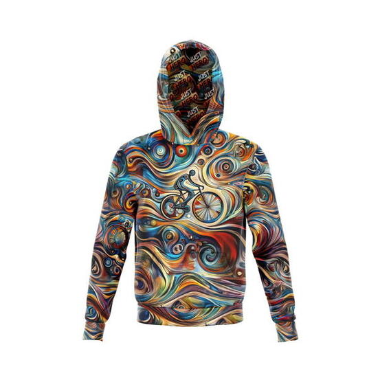 Bluza kangurka sportowa z kapturem unisex wygodna To Jadę Rowerem