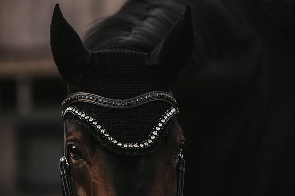Oornetje Wellington big stone & pearl soundless donker navy 7/7