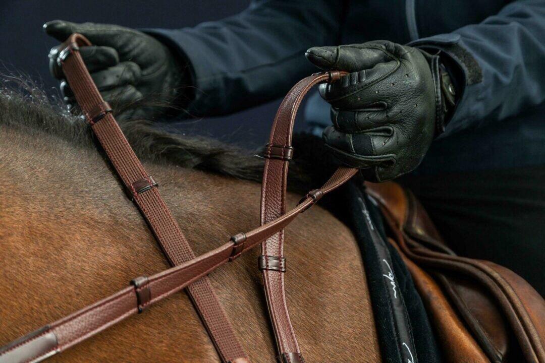 Rênes grip avec 7 arretoirs 5/8 (sans stopper) Dy'on Hunter 2/2
