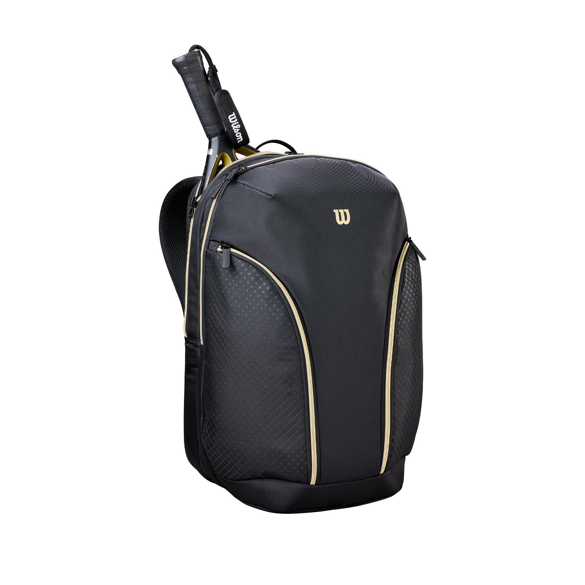 Mochila Wilson Defy V1 Negro Dorado 6/6