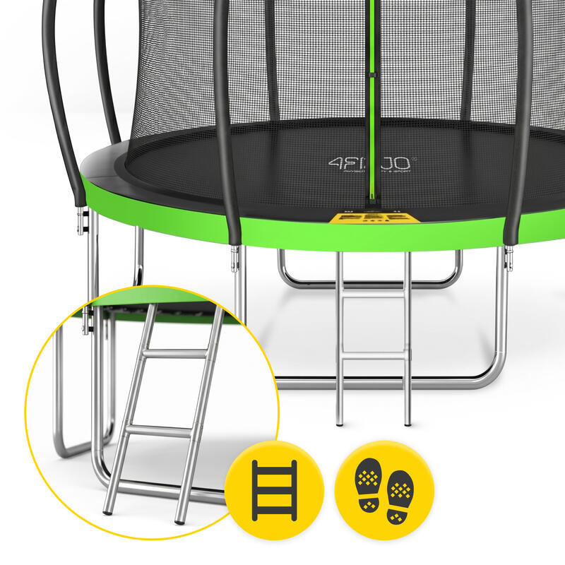Trambulină de exterior pentru copii 4FIZJO PRO 374 cm 12FT