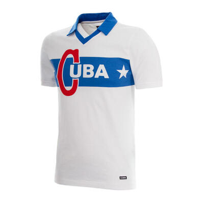 Cuba 1962 castro - retro voetbalshirt - blauw – copa football
