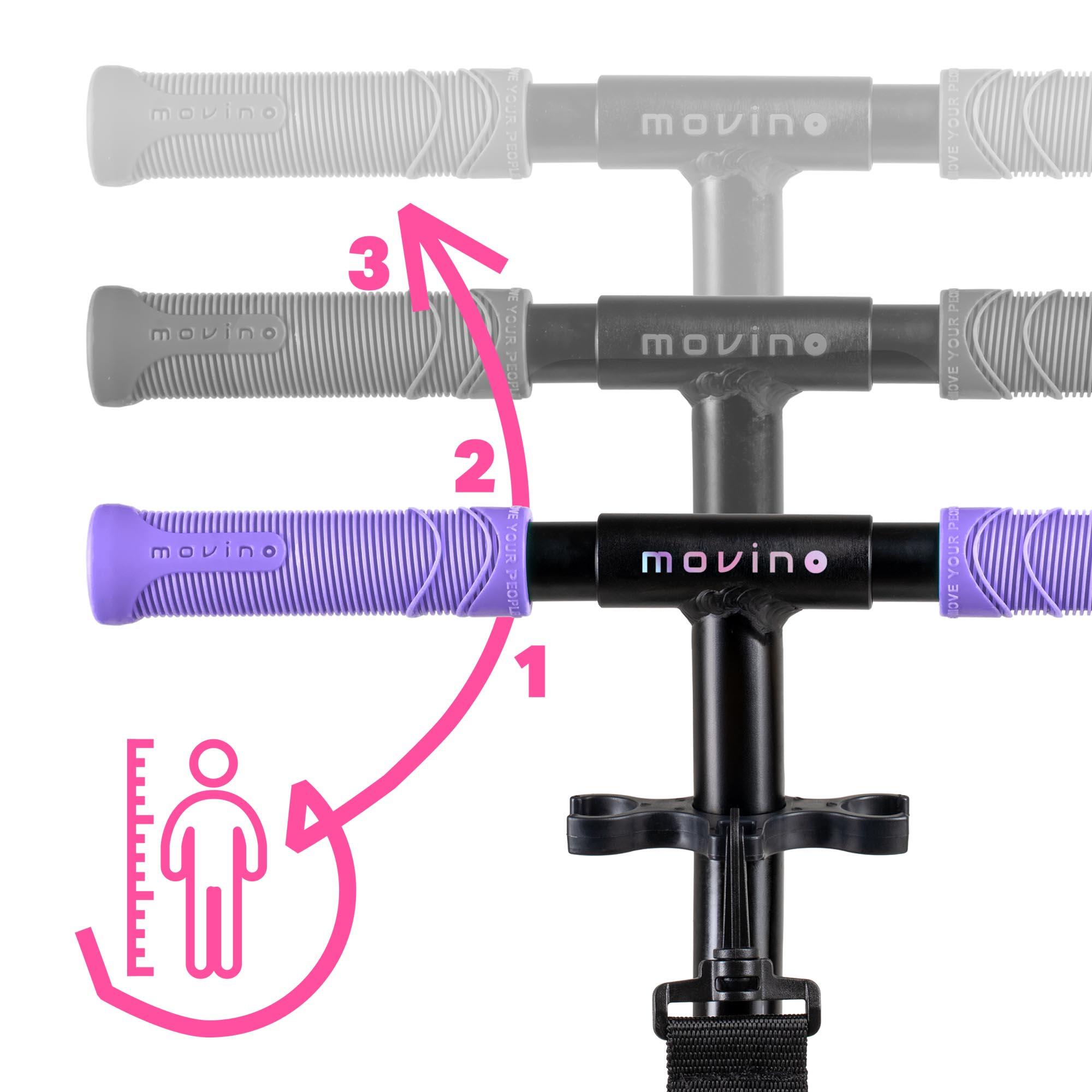 Trotinete urbana Movino Infinity - crianças, adolescentes e adultos Rainbow-990 7/8