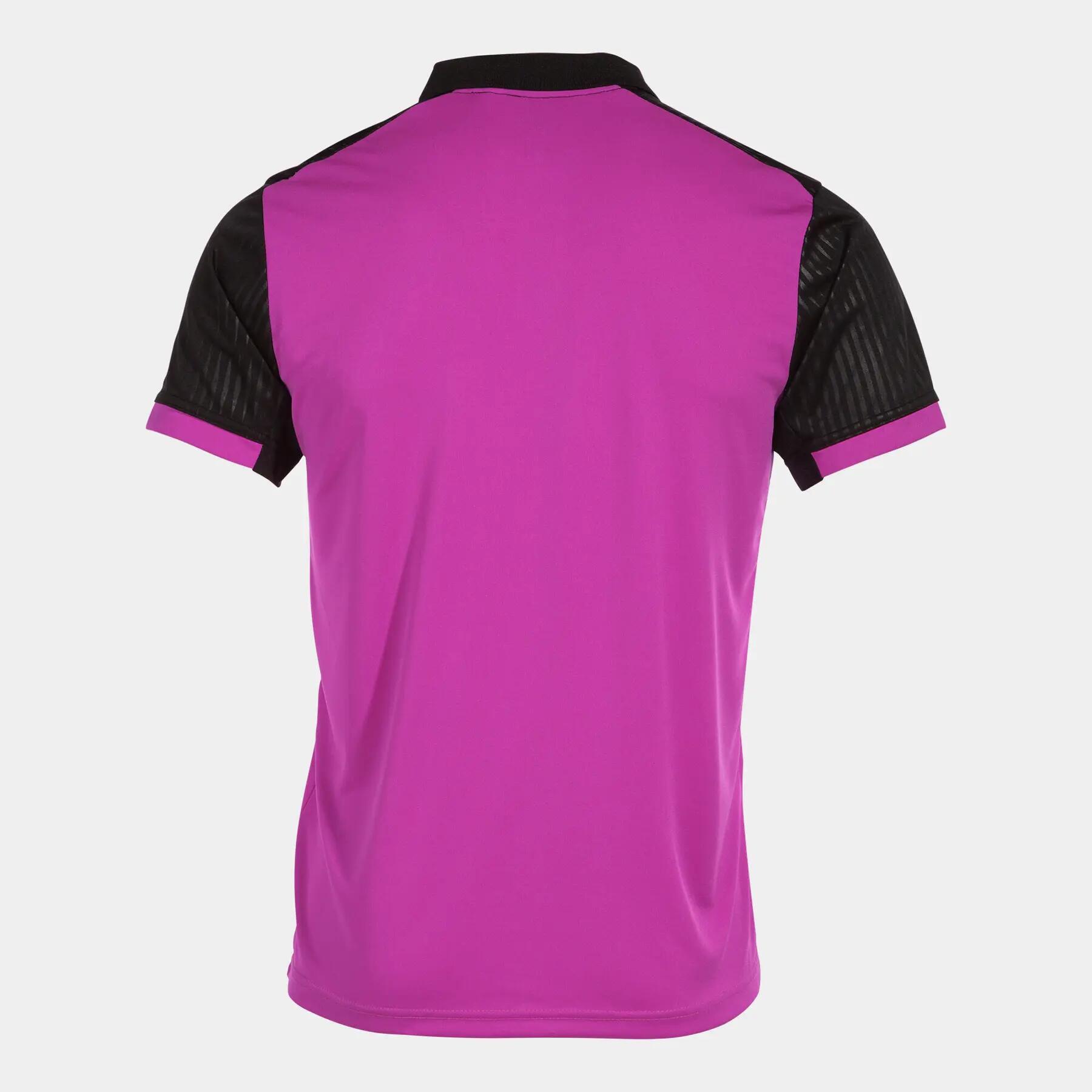Polo Manches Courtes Padel Homme Joma Montreal Rose Fluo 2/4