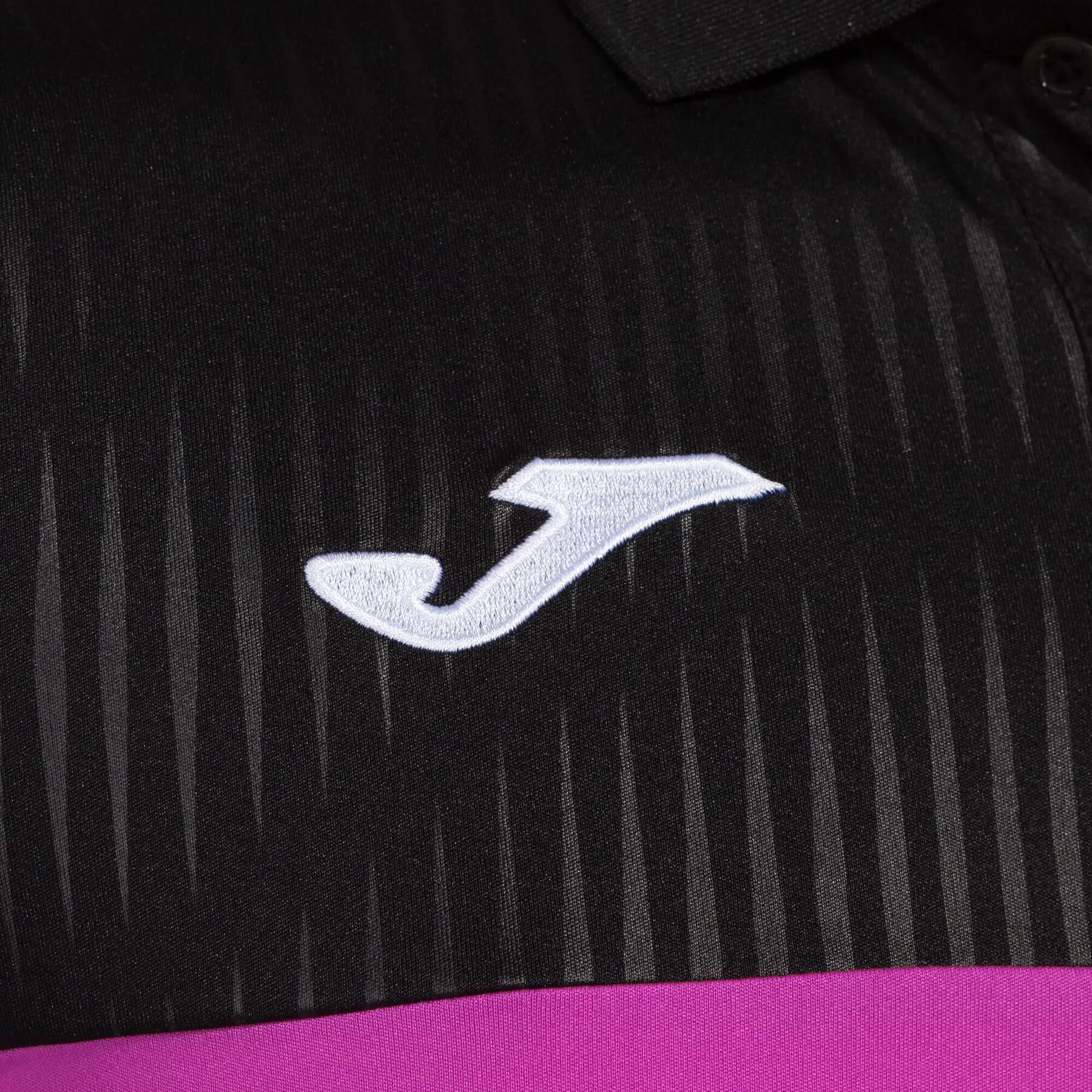 Polo Manches Courtes Padel Homme Joma Montreal Rose Fluo 4/4