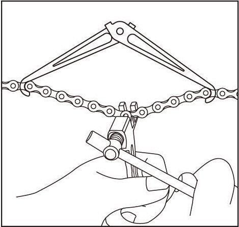 Crochet de Fixation de Chaine Pliable IceToolz 62H1 2/5