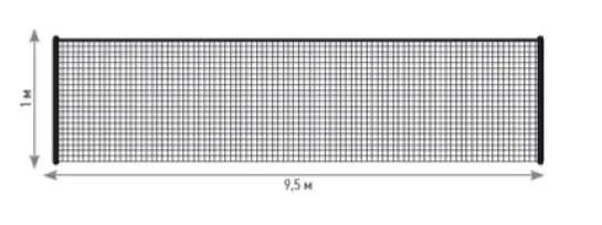 HUCK strandröplabda háló 9,5 m x 1 m - prémium minőség, német gyártmány 3/3
