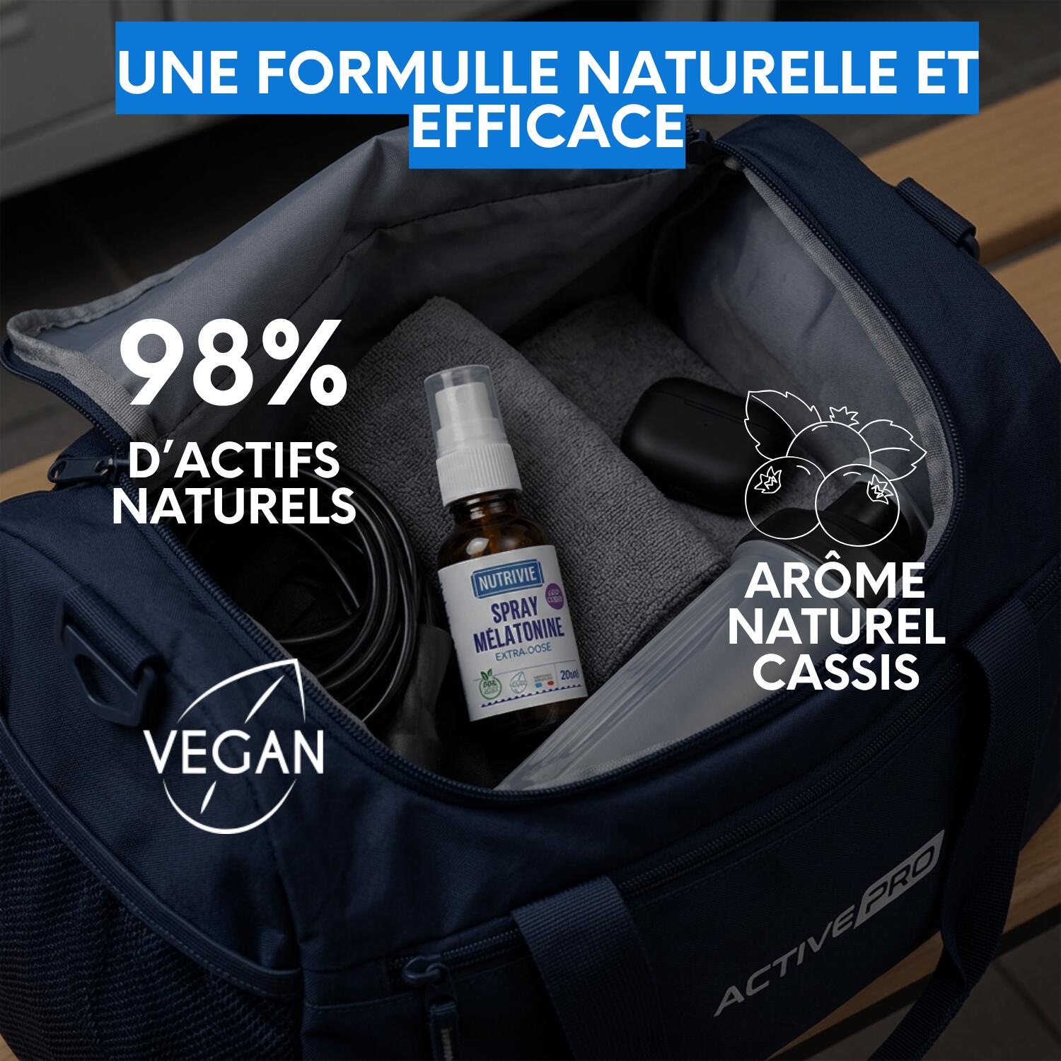 Spray Mélatonine Sommeil Récupération Sportive – Endormissement Rapide 1,9mg 3/5