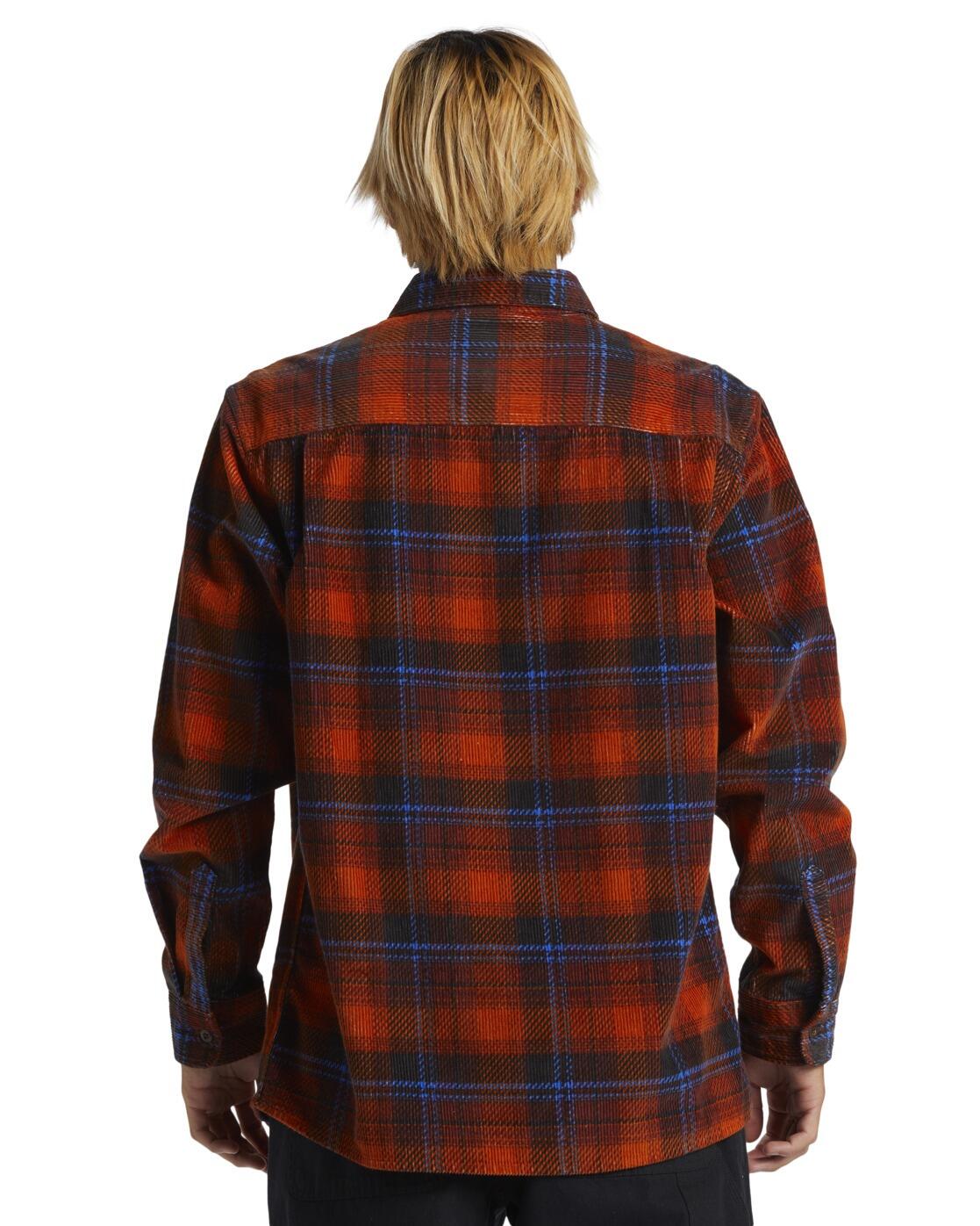 Chemise manches longues en velours côtelé VENTURE Marron Homme 2/4