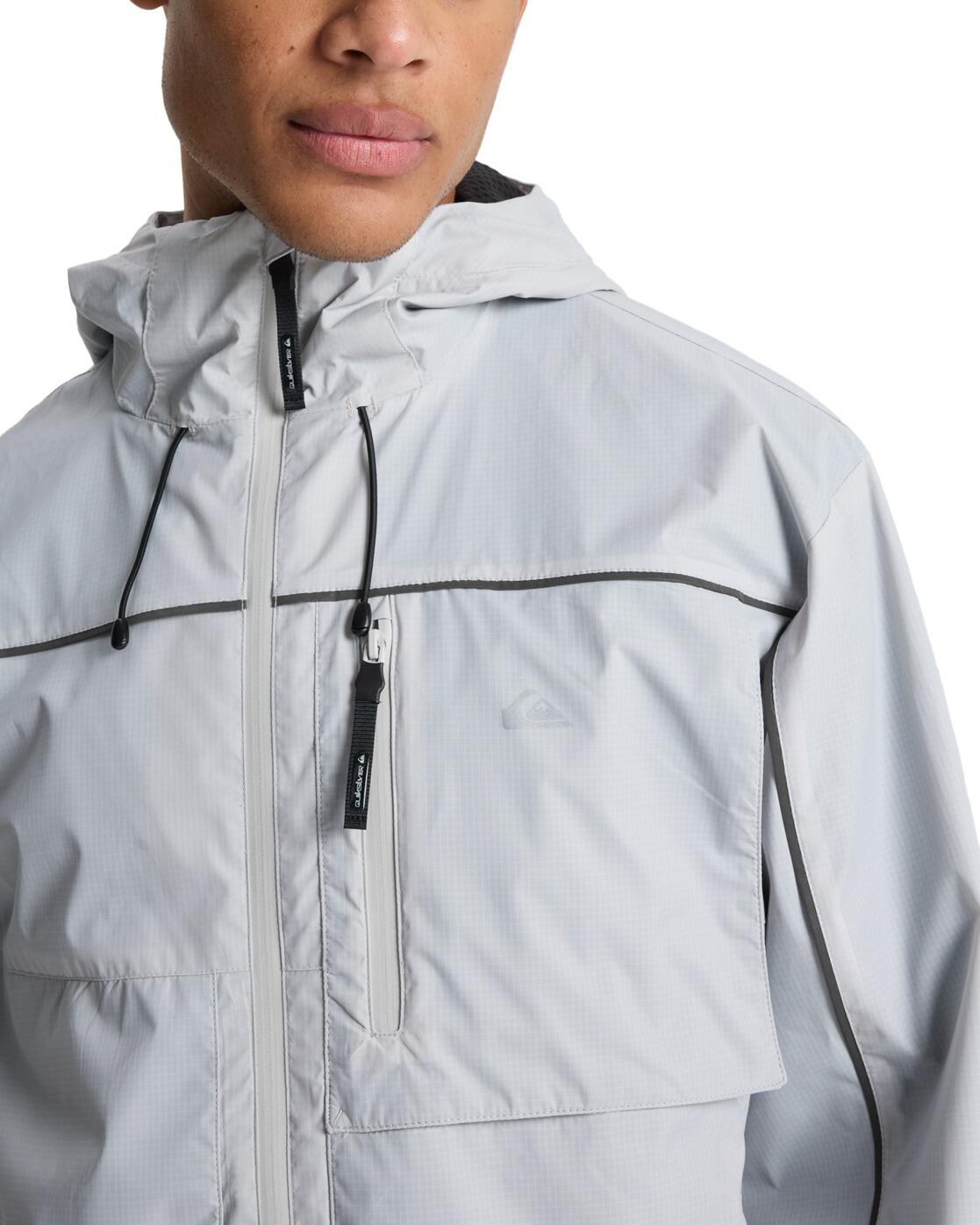 Chaqueta impermeable con capucha FULL RIG Gris Hombre 3/4