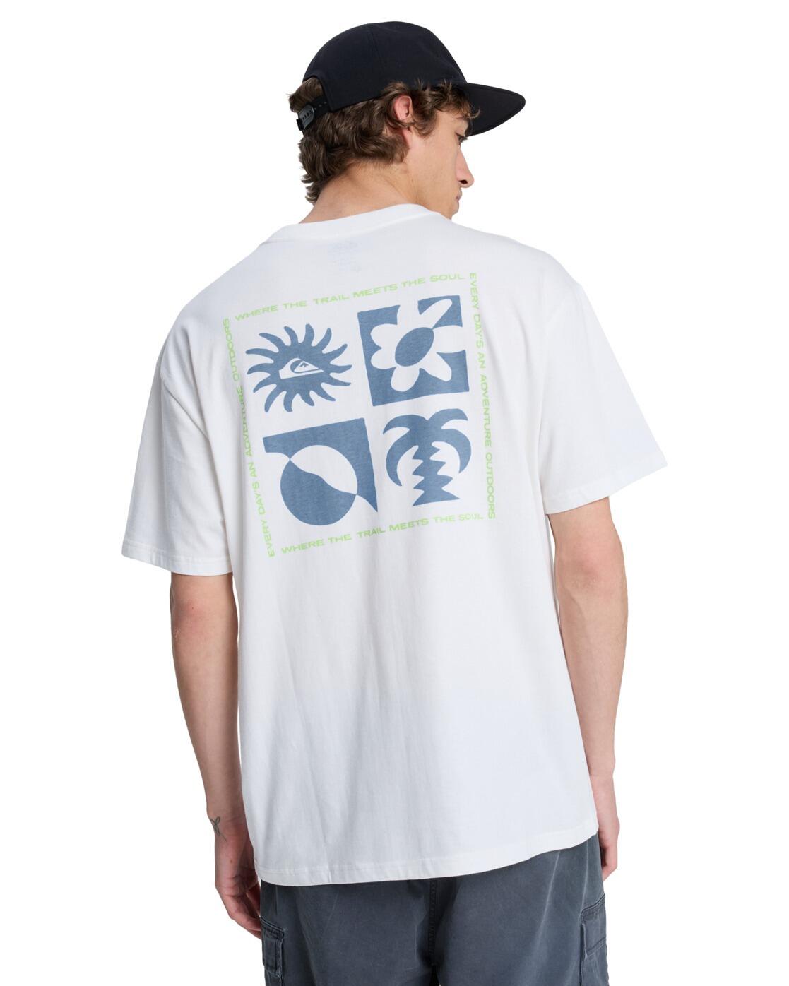 T-Shirt à manches courtes EVO BLOSSOM OF PEACE Blanc Homme 2/4
