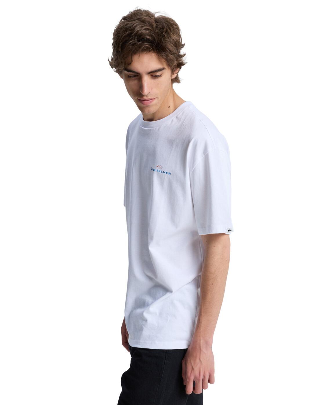 T-shirt met korte mouwen UPSIDE DOWN Weiss Heren 3/4