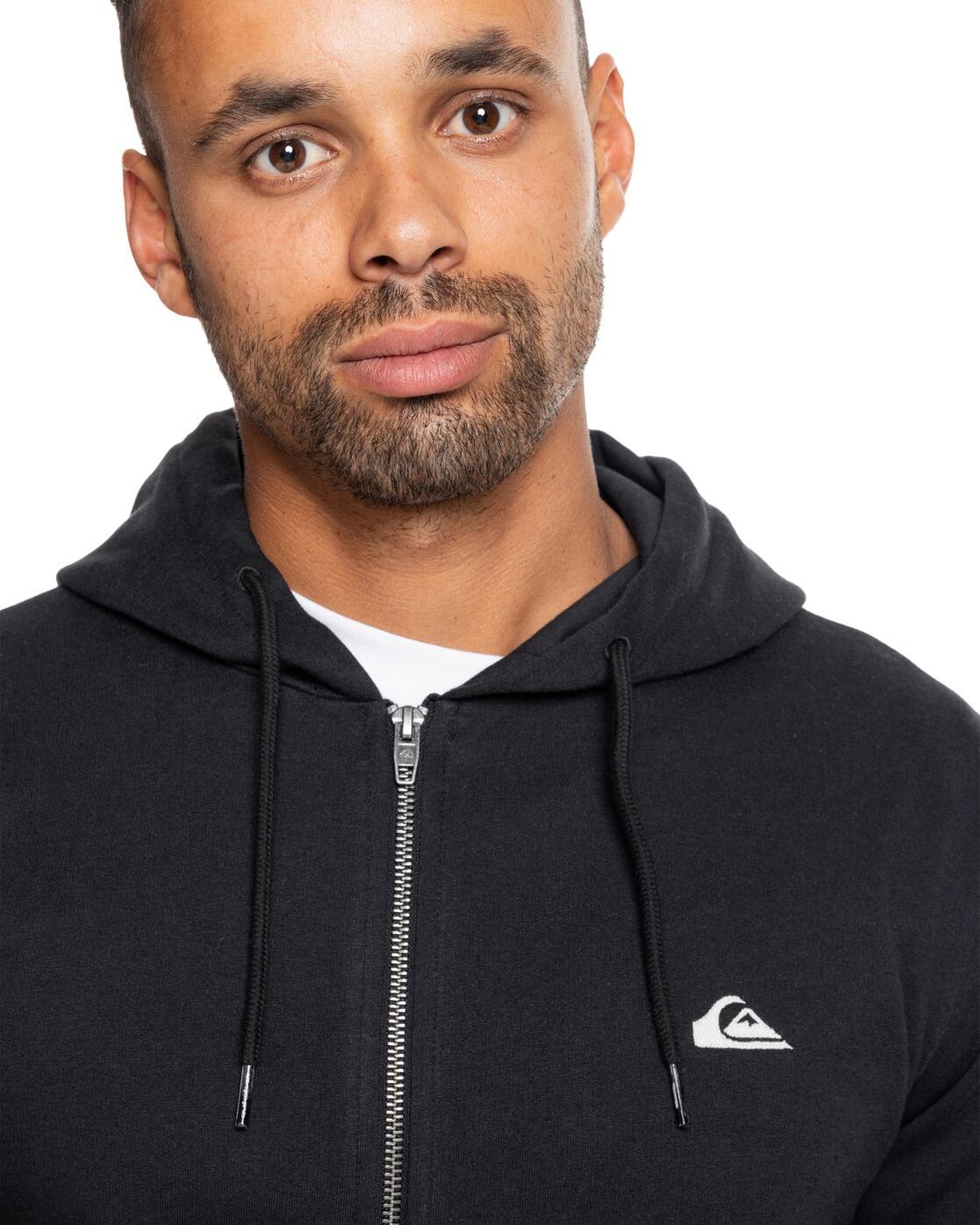 Sweat à capuche zippé BASIC ZIP Noir Homme 4/4