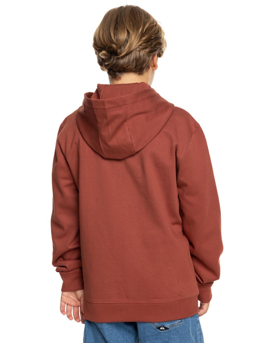 Sudadera con capucha BASIC Marrón Niño 2/4
