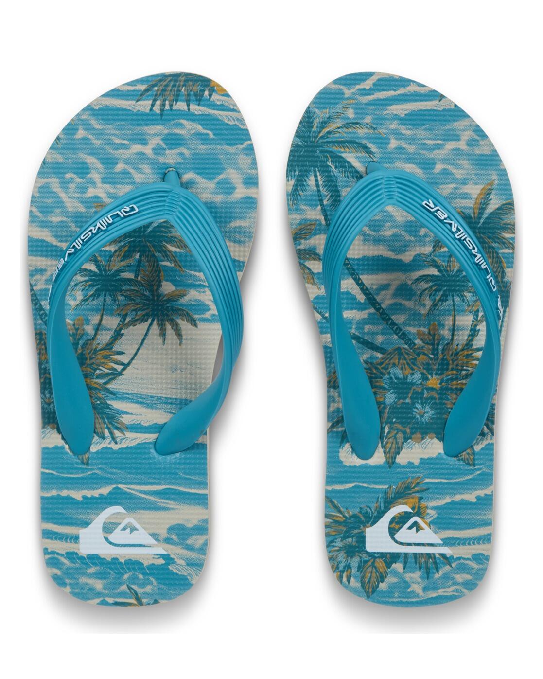 Tongs MOLOKAI ART Bleu Garçon 4/4
