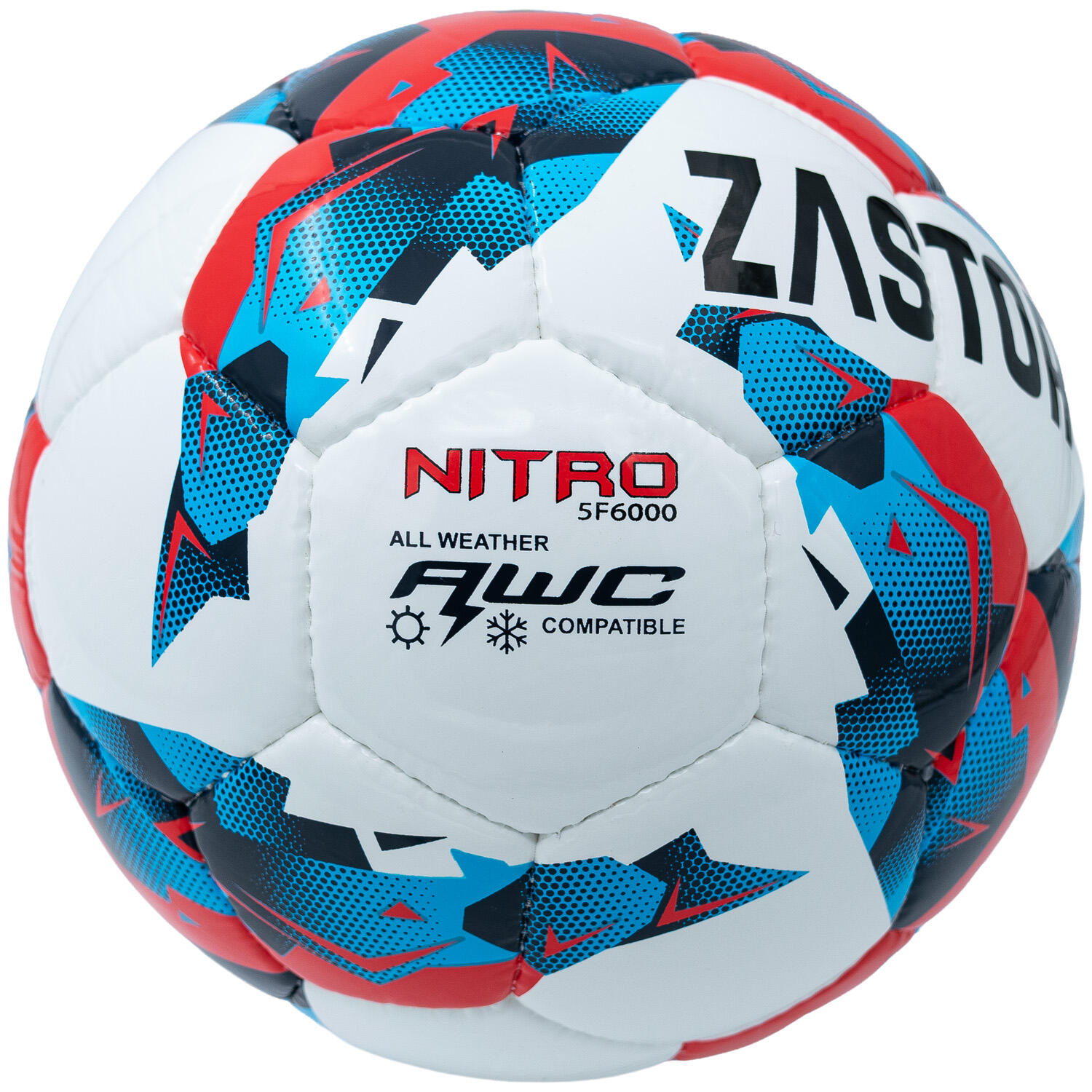 Balón Fútbol Zastor Nitro White/Blue/Red T-5 3/5