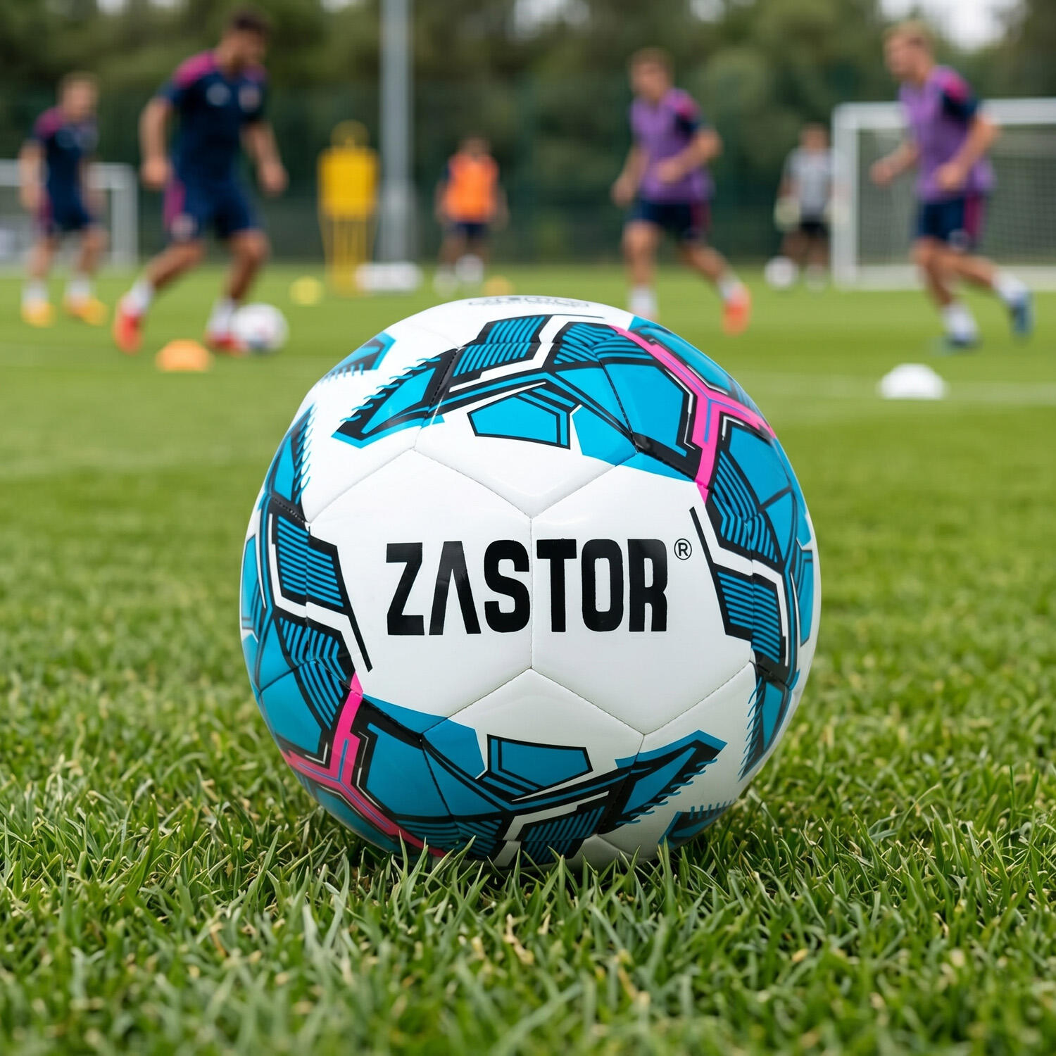 Balón Fútbol Zastor Tiger Blue T-4 2/5