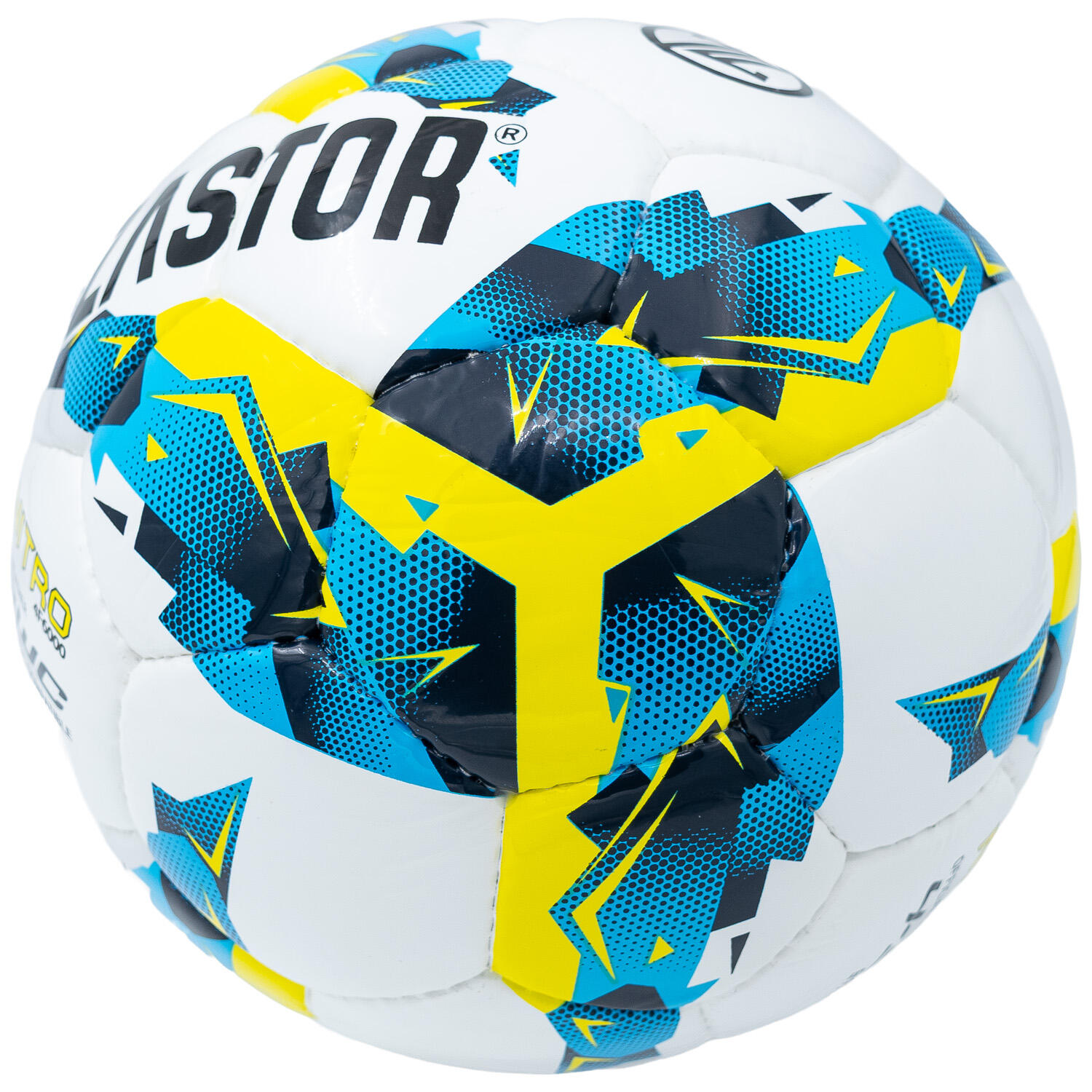 Balón Fútbol Zastor Nitro White/Blue/Yellow T-4 5/5