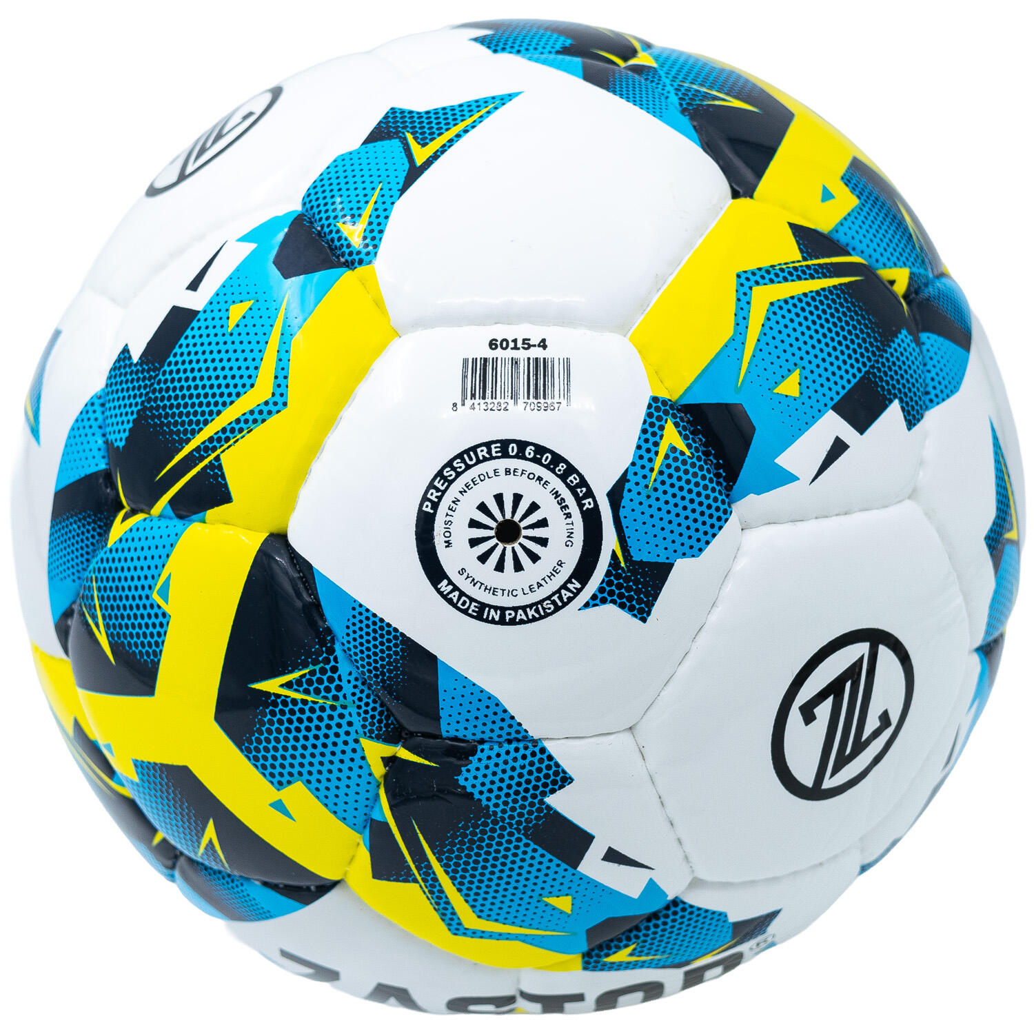 Balón Fútbol Zastor Nitro White/Blue/Yellow T-4 4/5