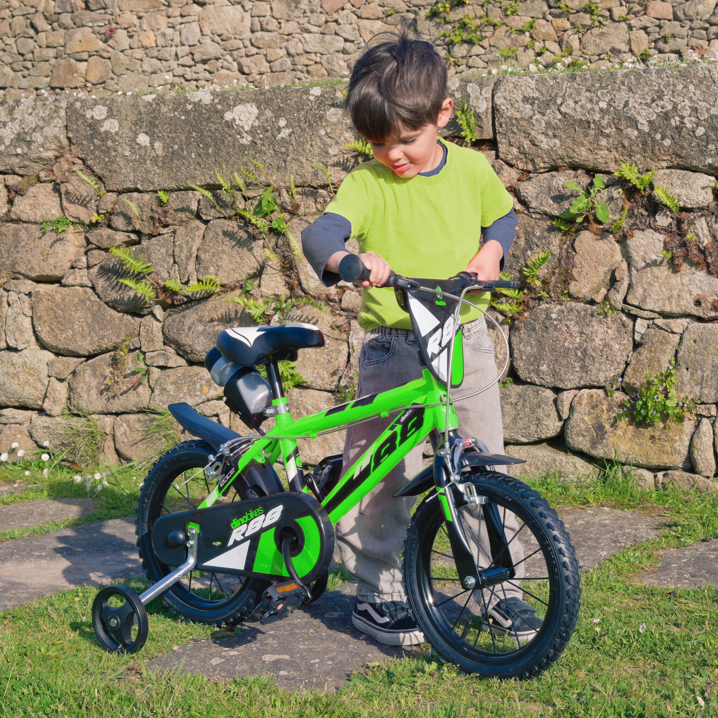 Dino R88 16 Zoll Jungen Fahrrad in Grün 4/6