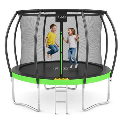Trampoline ronde PRO 10FT 312 cm avec échelle, filet de protection extérieur