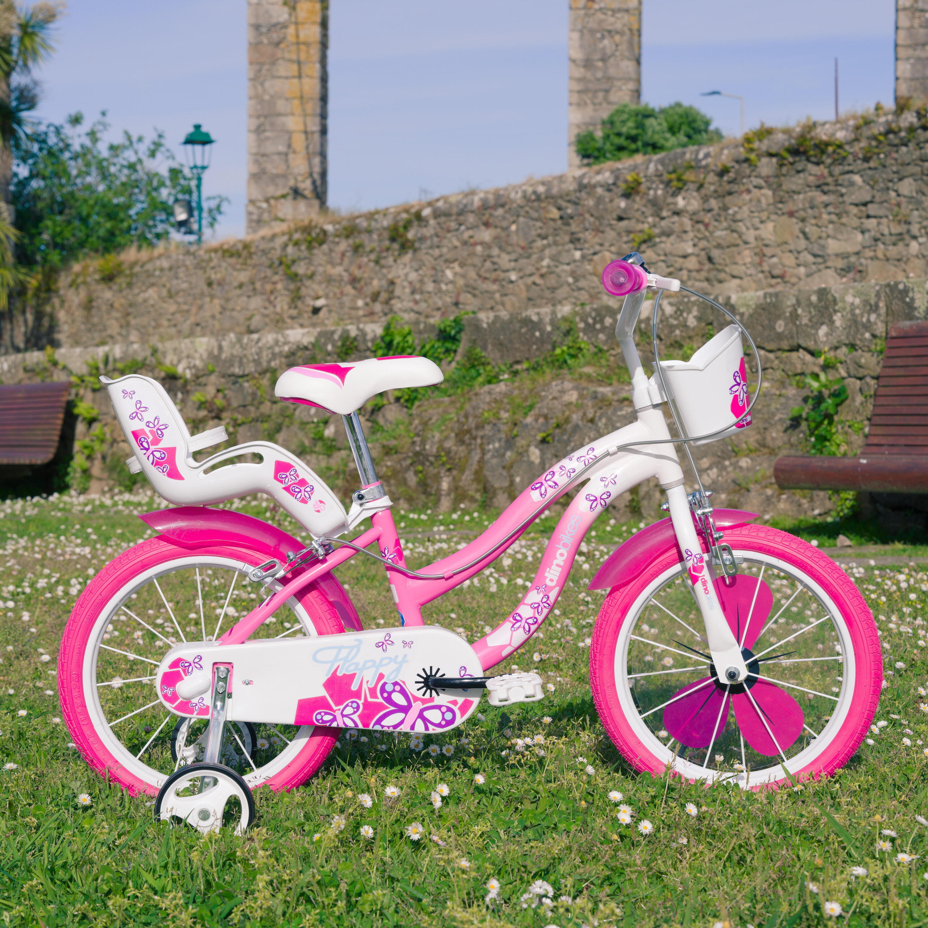 Bicicleta Niños 14 Pulgadas Flappy rosado 4-6 años 5/6
