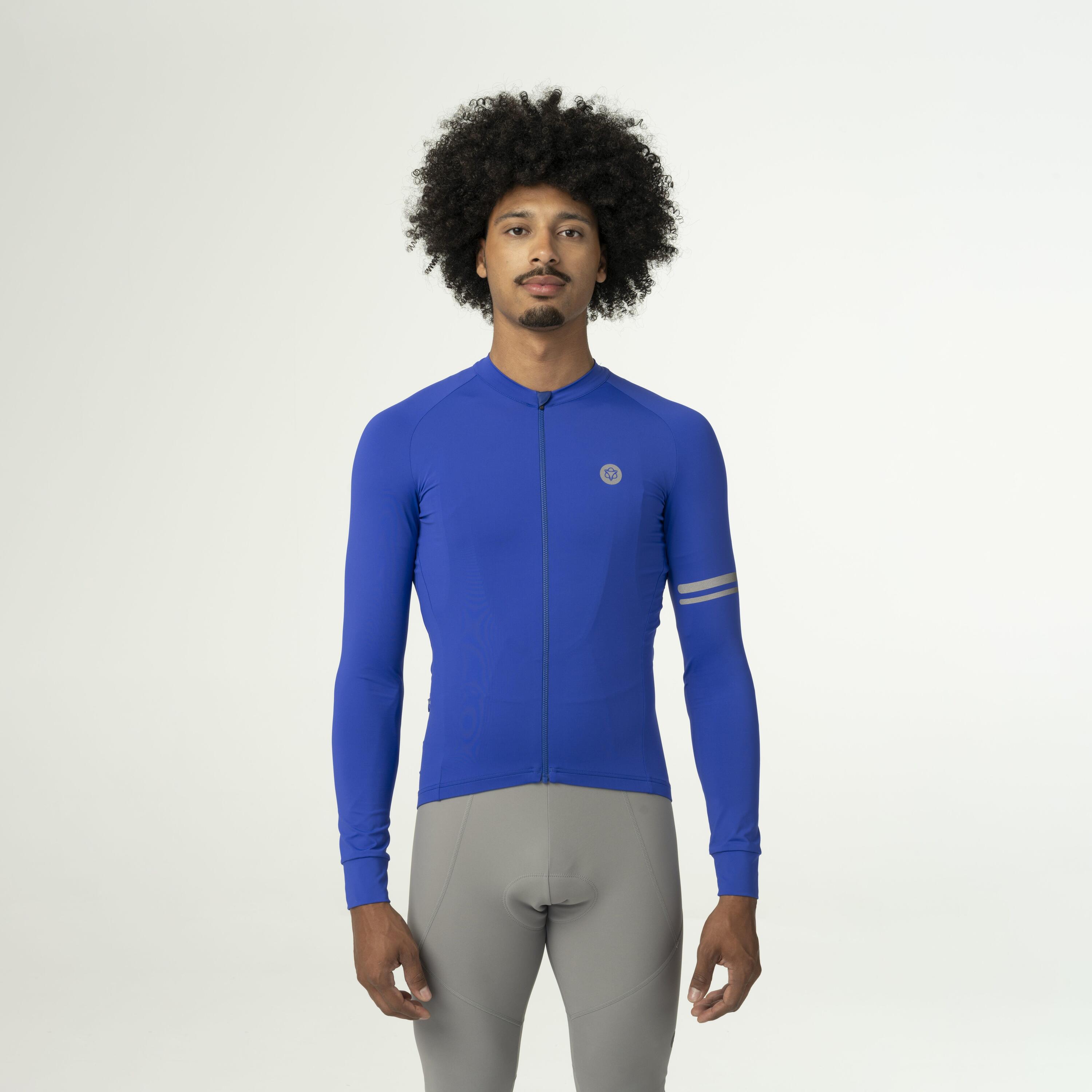 Solid Maillots LS Performance Violet Homme 2/7