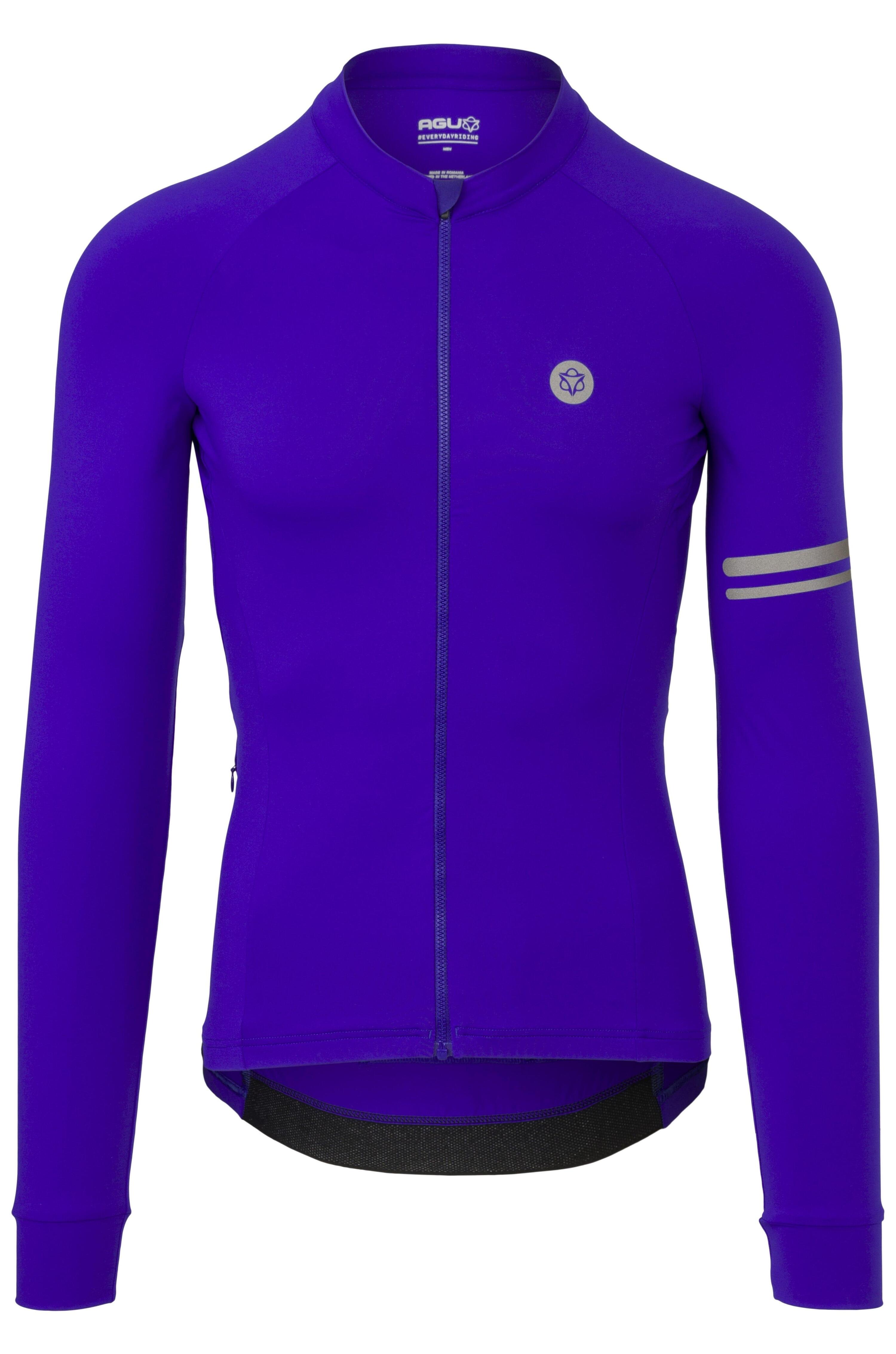 Solid Maillots LS Performance Violet Homme 1/7
