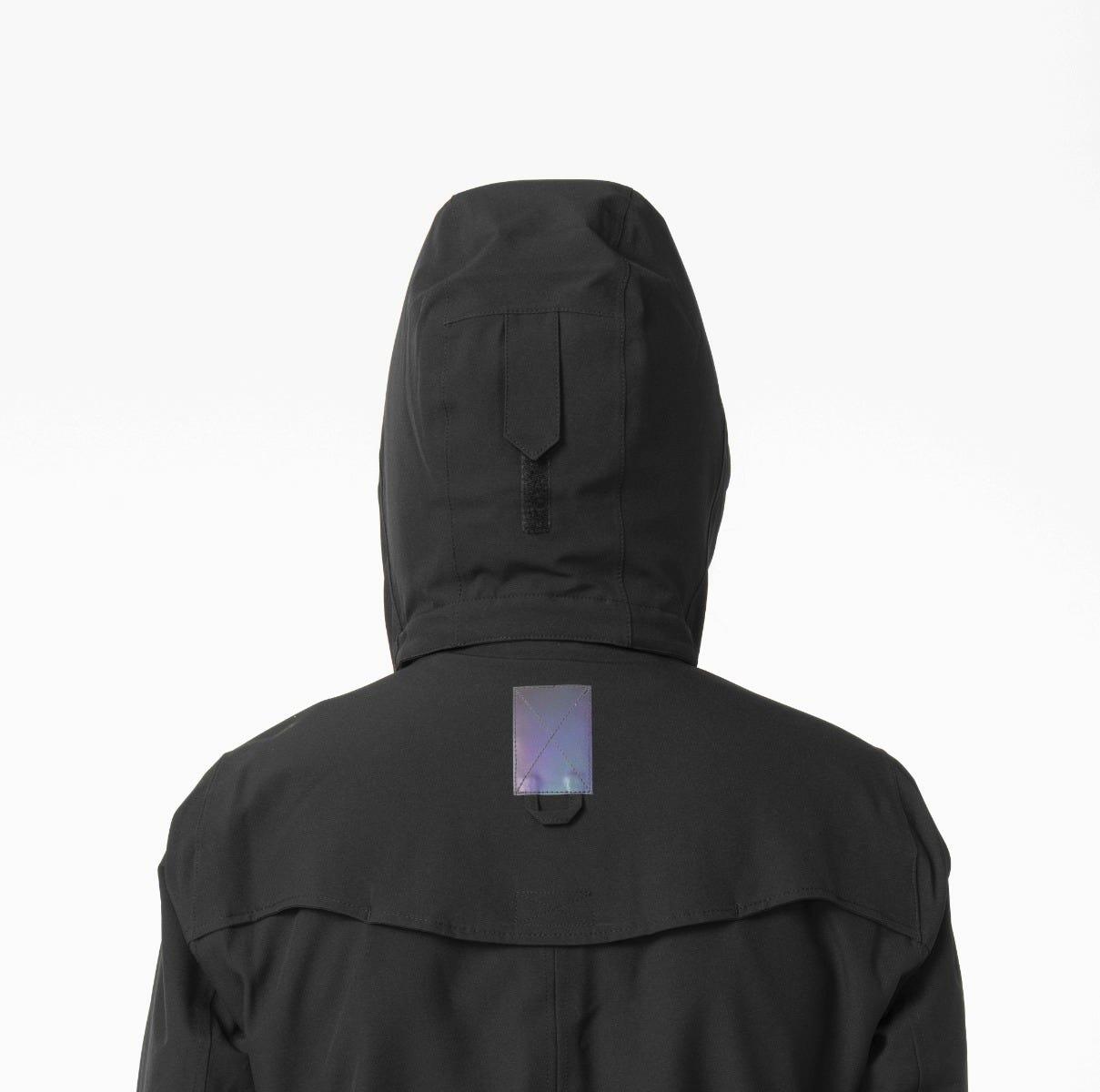 Trench Coat Long Regenjacke  Damen Black 6/7