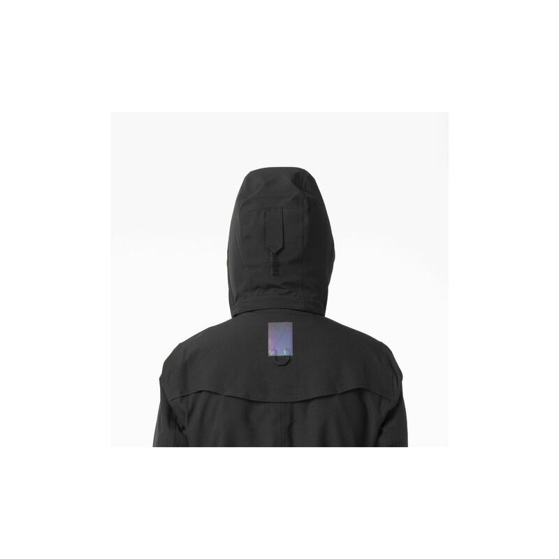 Trench Coat Long Rain Jacket  Women Black