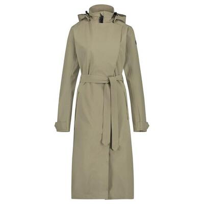 Trench coat long regenjas dames green
