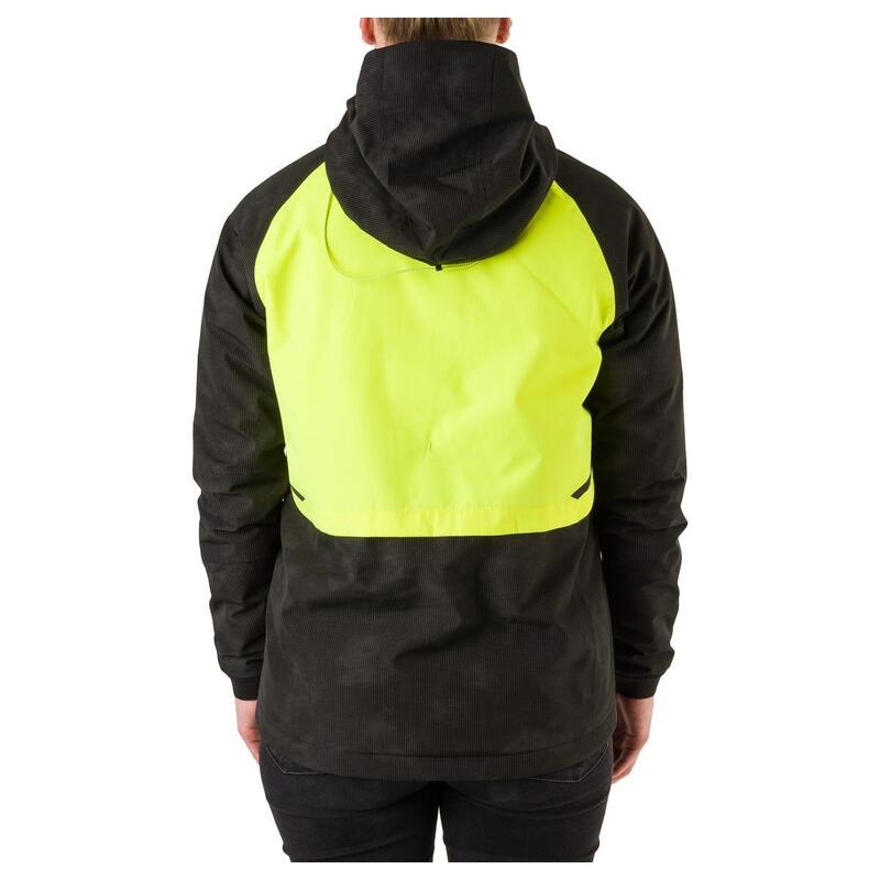 Geacă de ciclism de iarnă pentru femei, impermeabilă, hi-vis și reflectorizantă