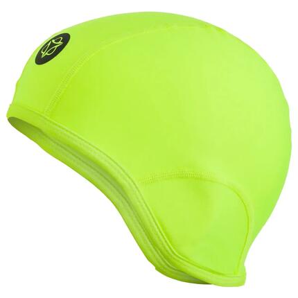 Cap vélo gravel softshell coupe-vent réfléchissante jaune