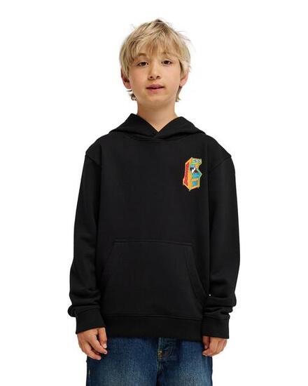 Sweat à capuche INSERT A COIN Noir Garçon