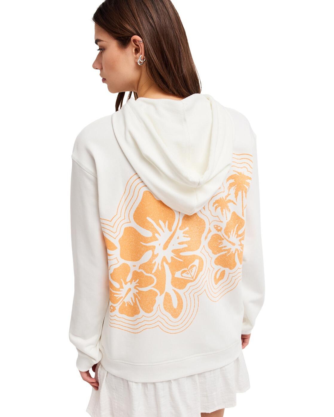 Sweat à capuche SURF STOKED TERRY VINT Blanc Femme 2/4
