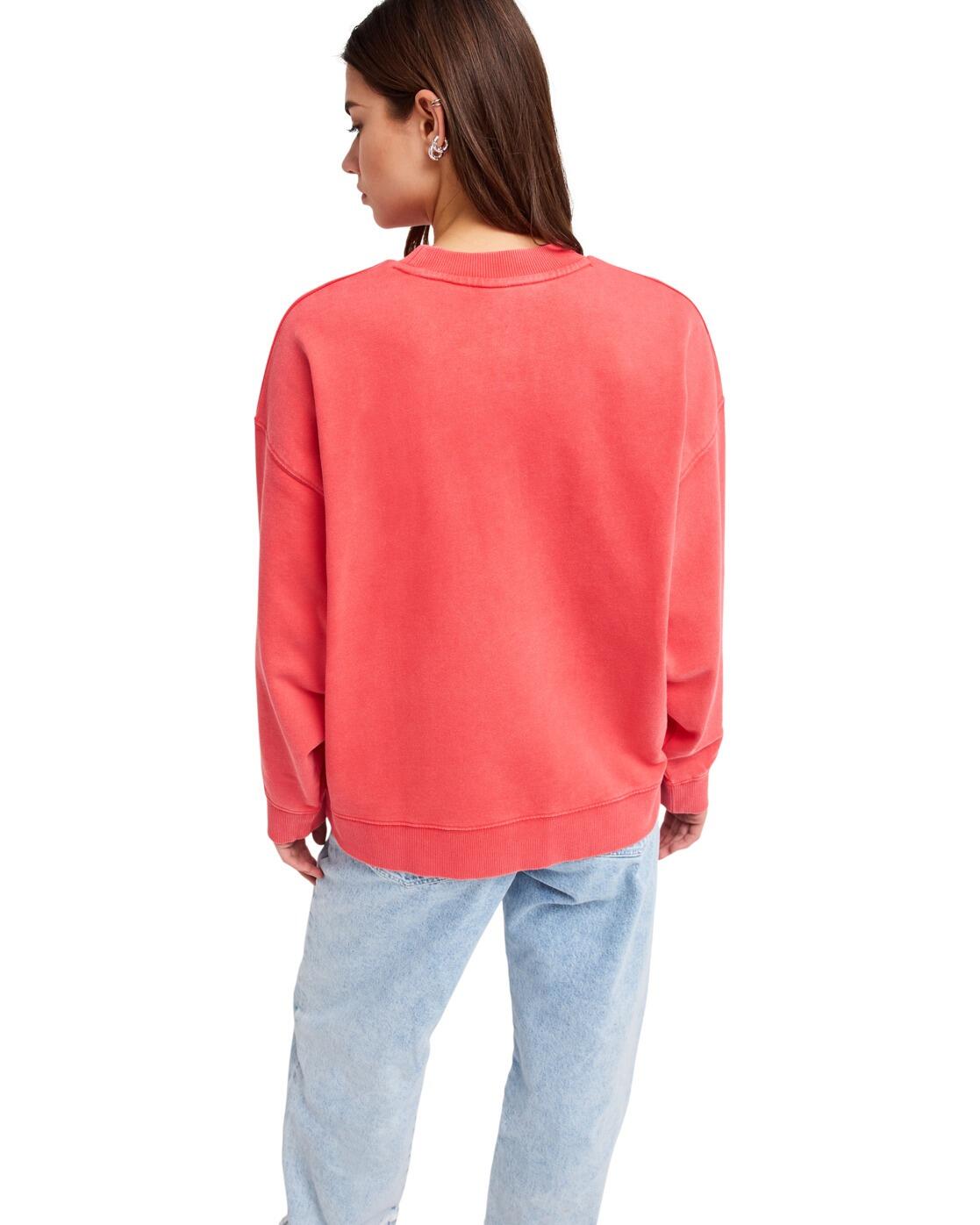 Sweat LINEUP TERRY Rouge Femme 2/4