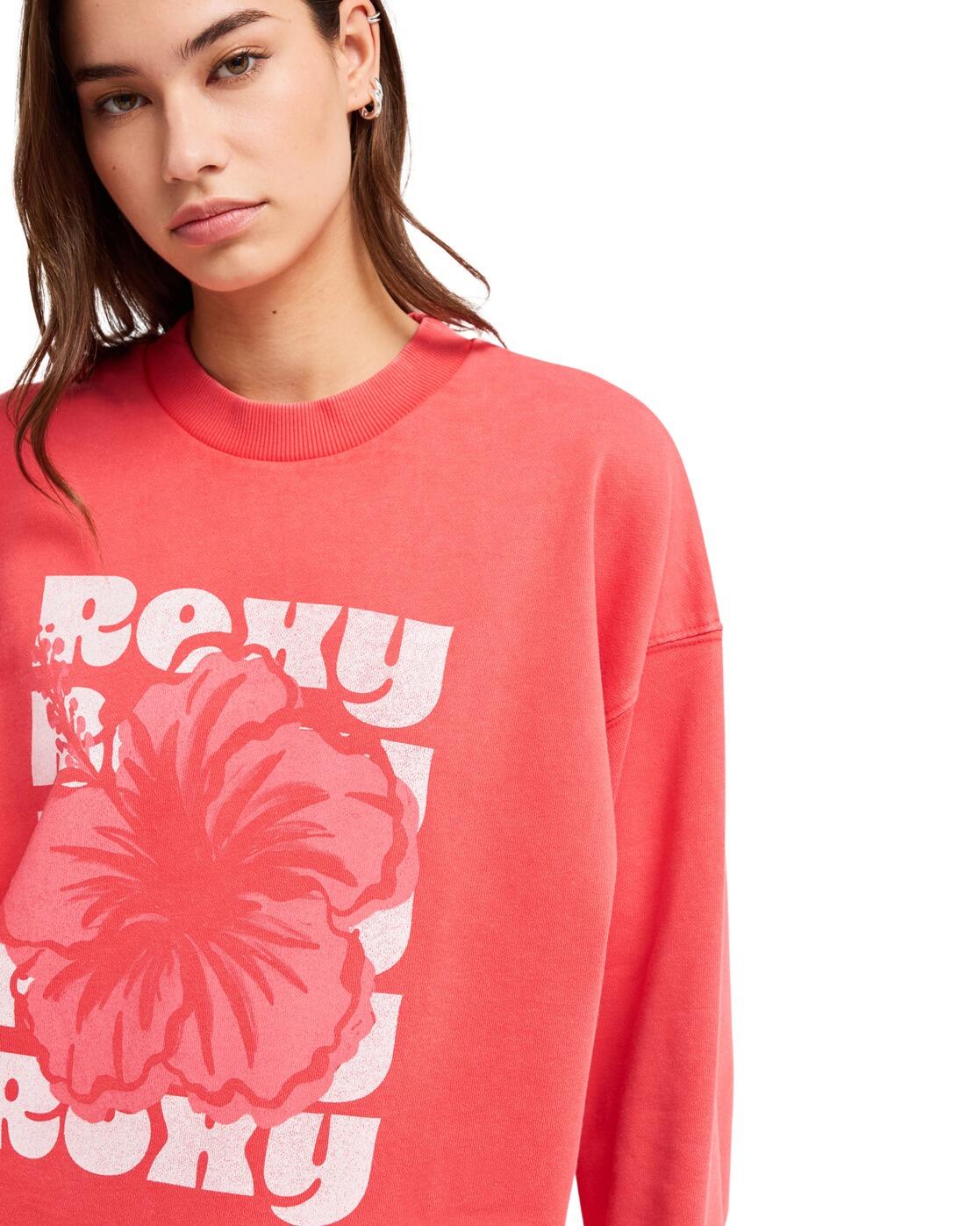 Sweat LINEUP TERRY Rouge Femme 4/4