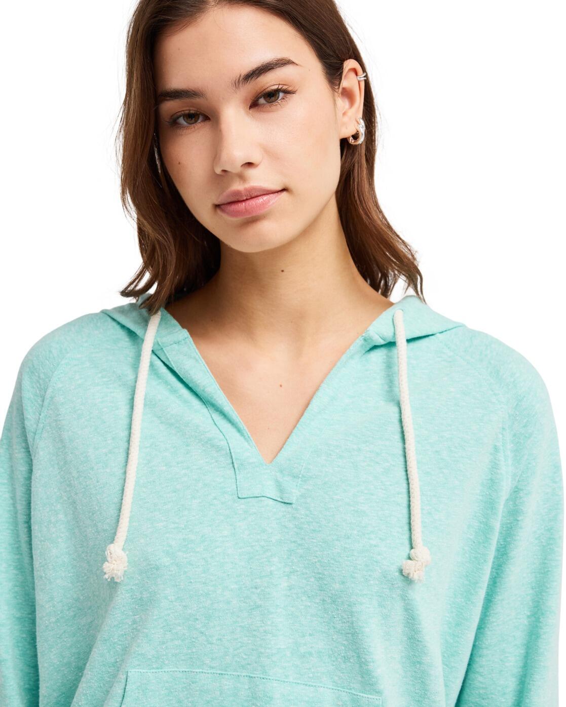Sweat à capuche DESTINATION SURF Bleu Femme 4/4