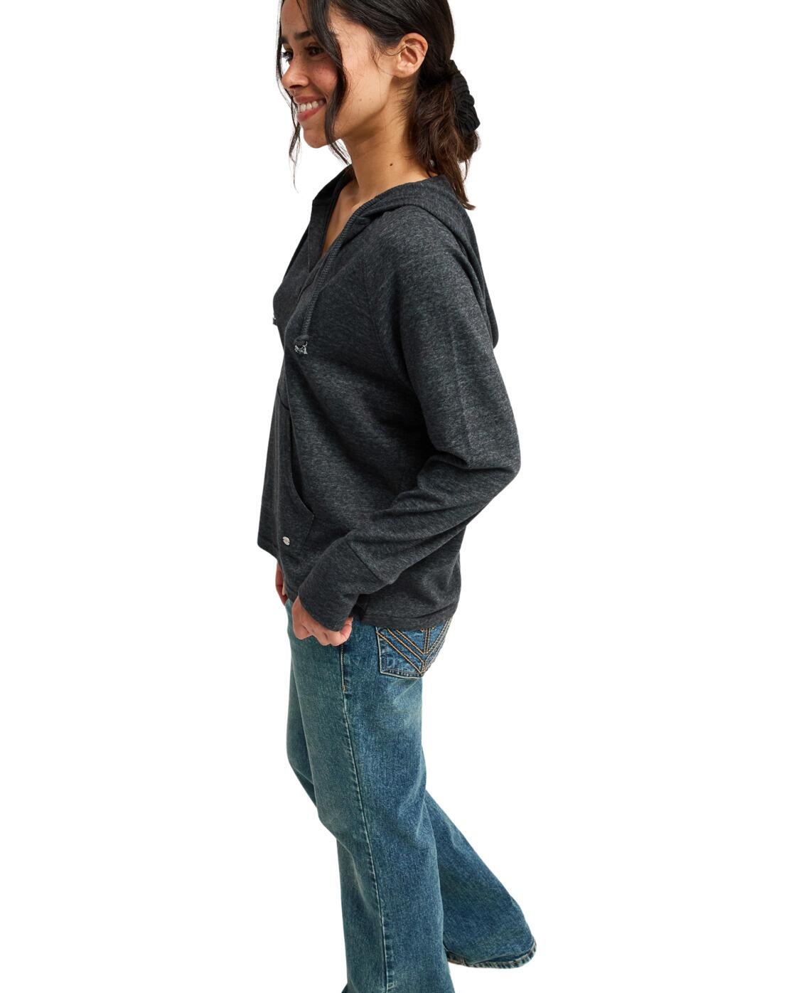 Sweat à capuche DESTINATION SURF Noir Femme 3/4