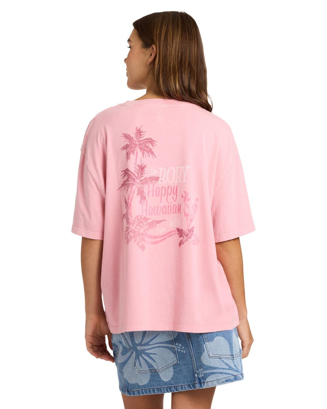 T-Shirt à manches courtes TALLOVERSIZE WASHED Rose Femme 2/4