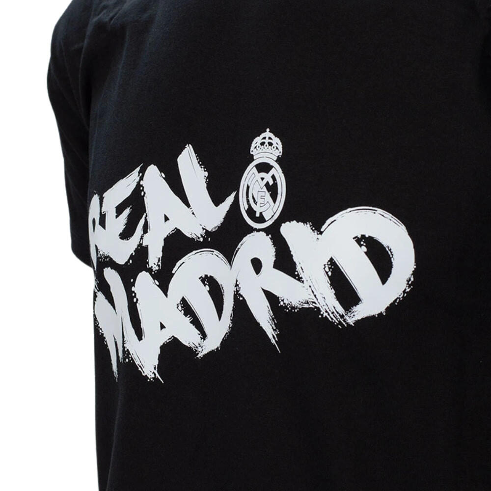 Das minimalistische T-Shirt von Real Madrid – schwarz 3/5