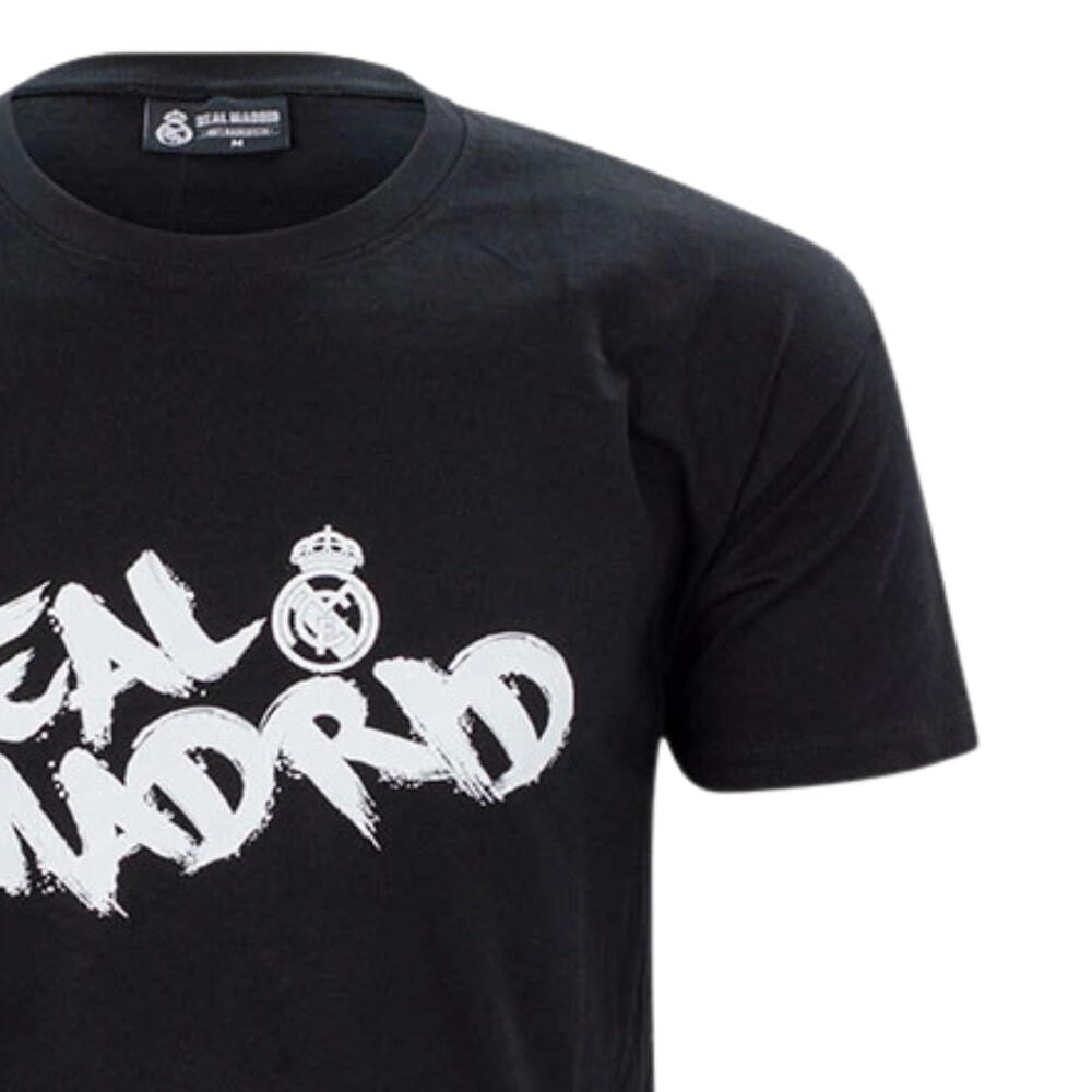 Das minimalistische T-Shirt von Real Madrid – schwarz 5/5